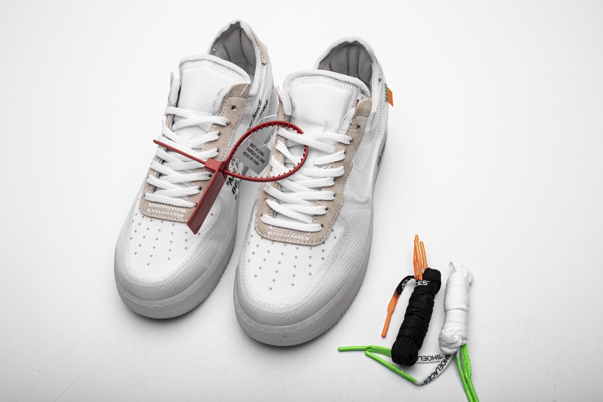 AO4606-100 OFF White X Air Force 1 Low White