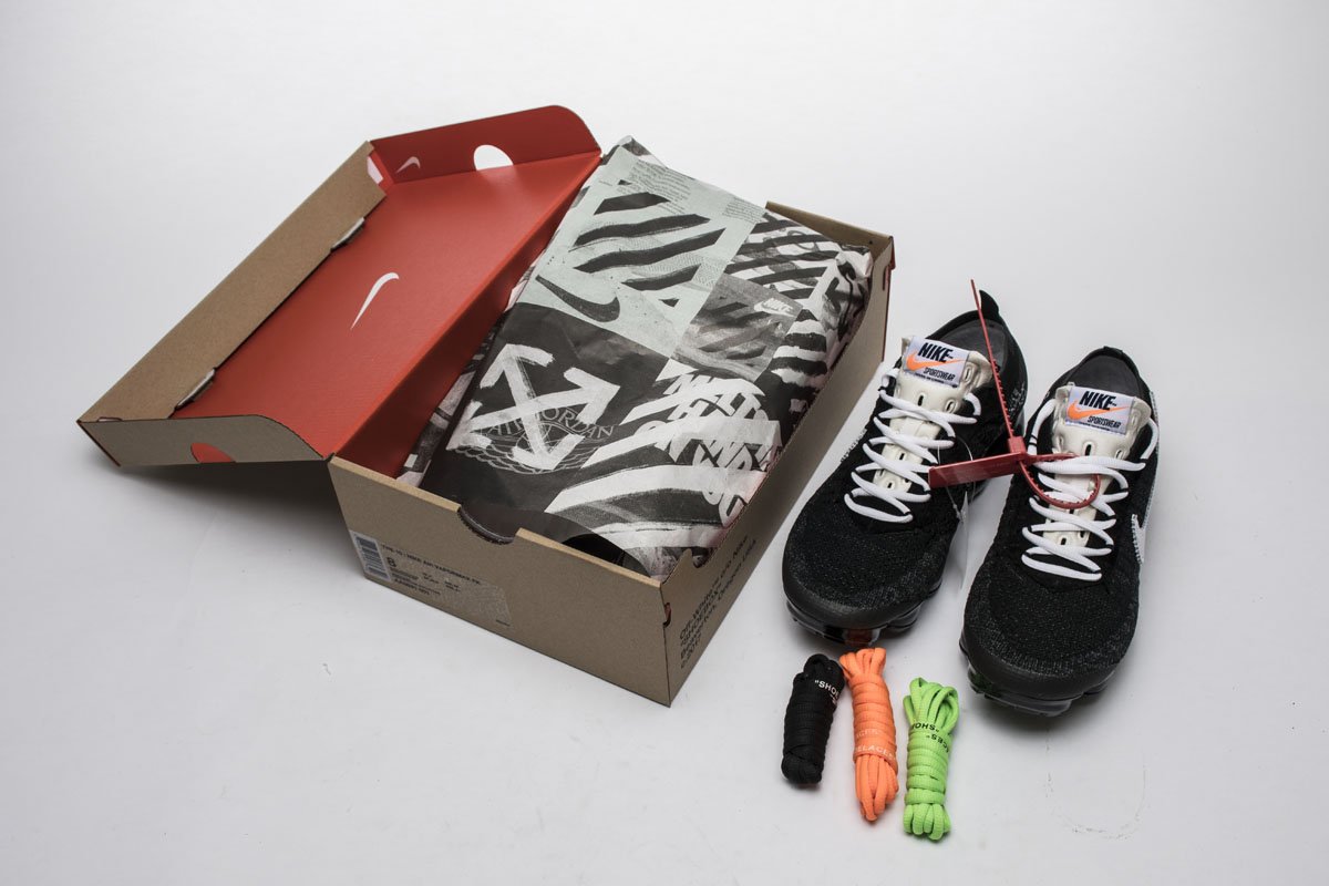 2018 1.0 AA3831-001 Off White x Nike Air VaporMax 2018 ‘All Black’