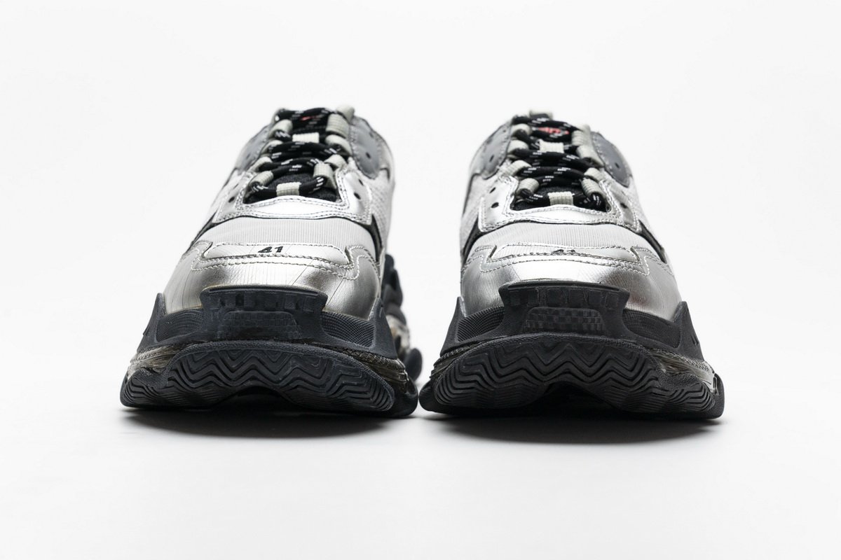 541624 w09e1 7320 Ba*len*cia*ga triple s black silver2