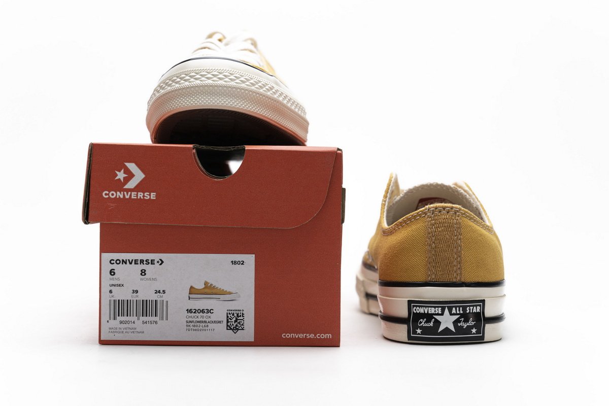162063C Converse Chuck 70 OX Sunflower Black Egret