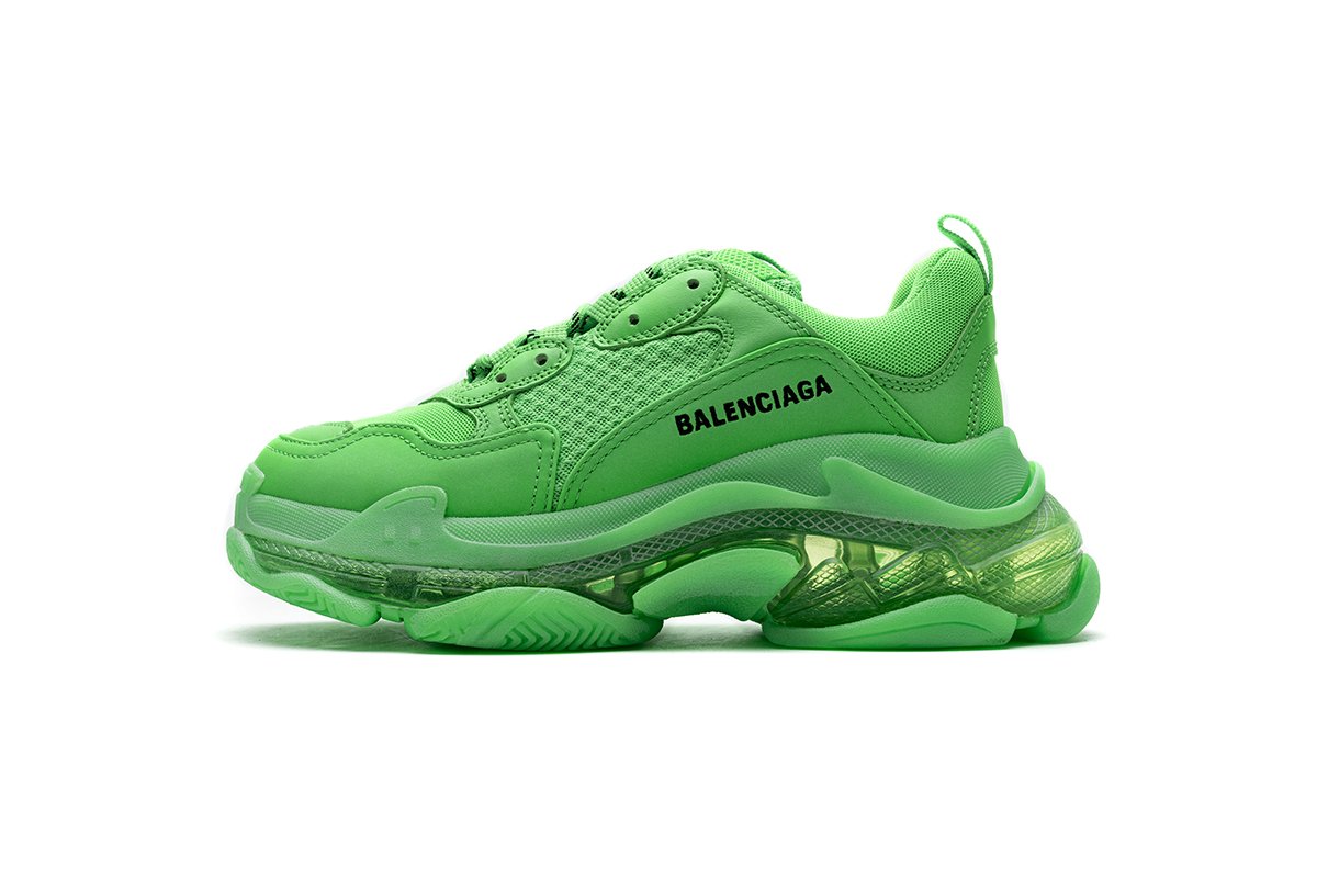 544351 w09ol 3801 Ba*len*cia*ga triple s fluo green