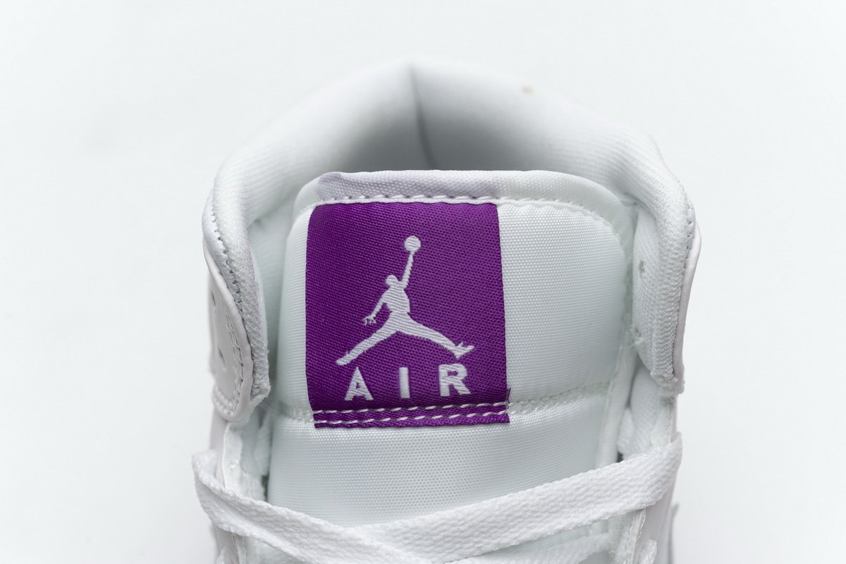 555112-100 Air Jordan 1 Mid SE White Fuchsia Blast