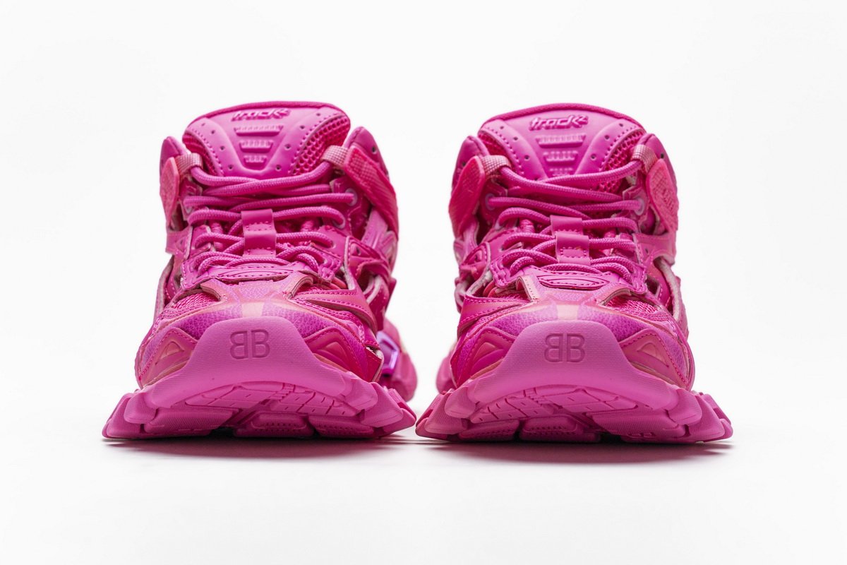 568615 W2FC1 5845 Blenciaga Track 2 Sneaker Fluo Pink