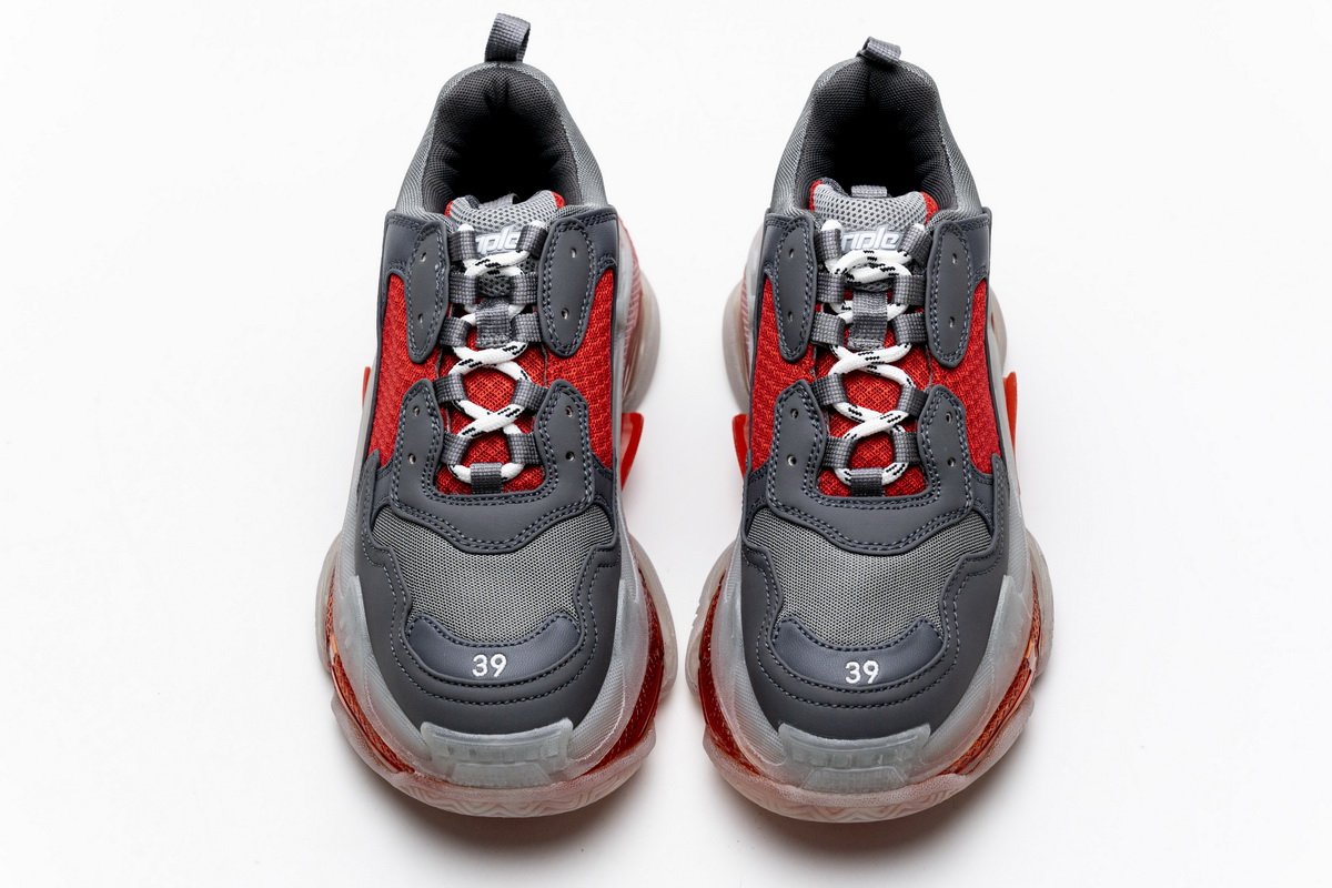 544351 w09o1 2262 Ba*len*cia*ga triple s grey red