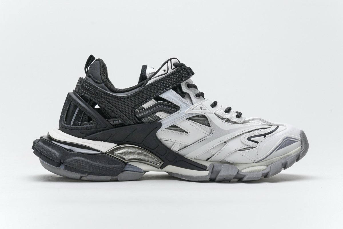 570391 W2GN3 1090 Blenciaga Track 2 Sneaker Black White