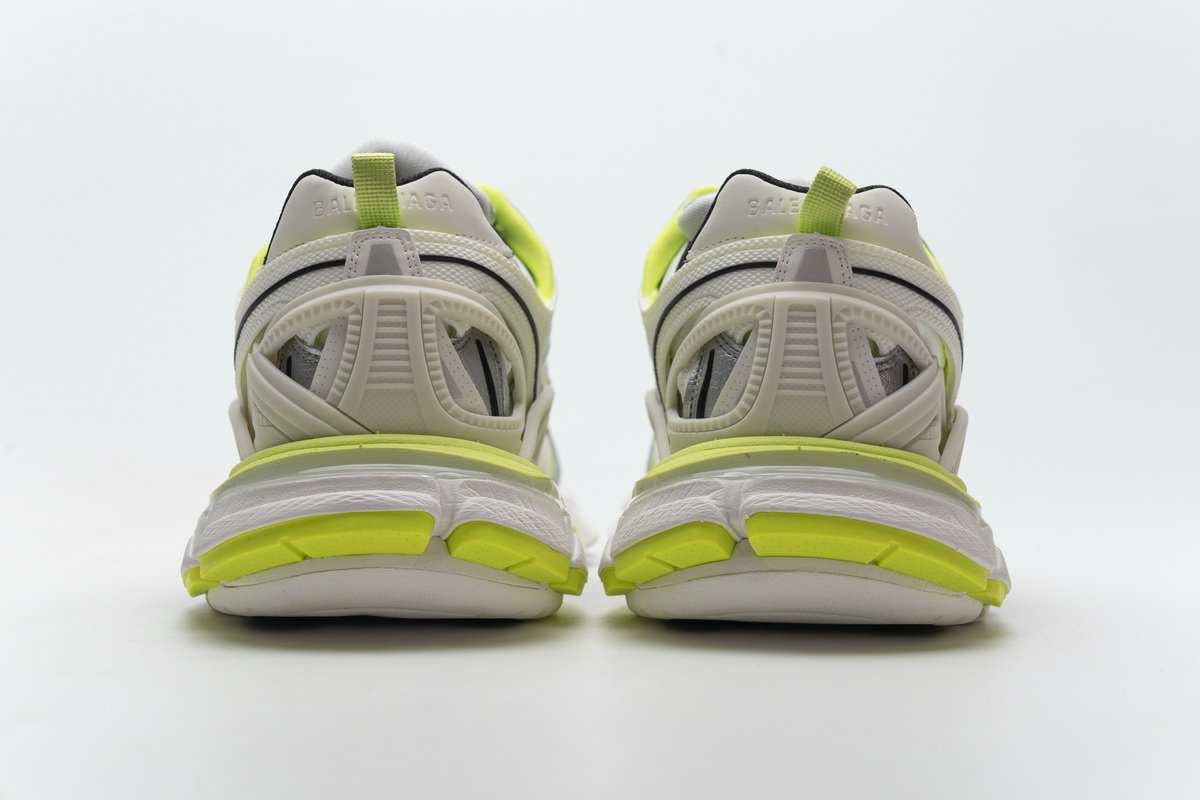 568515 W2ON3 9073 Blenciaga Track 2 Sneaker White Fluo Yellow