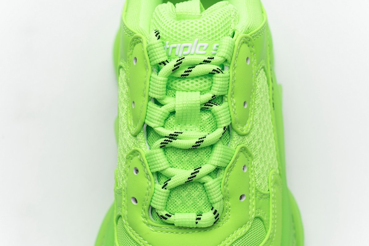 544351 w09o1 3802 Ba*len*cia*ga triple s fluorescent green