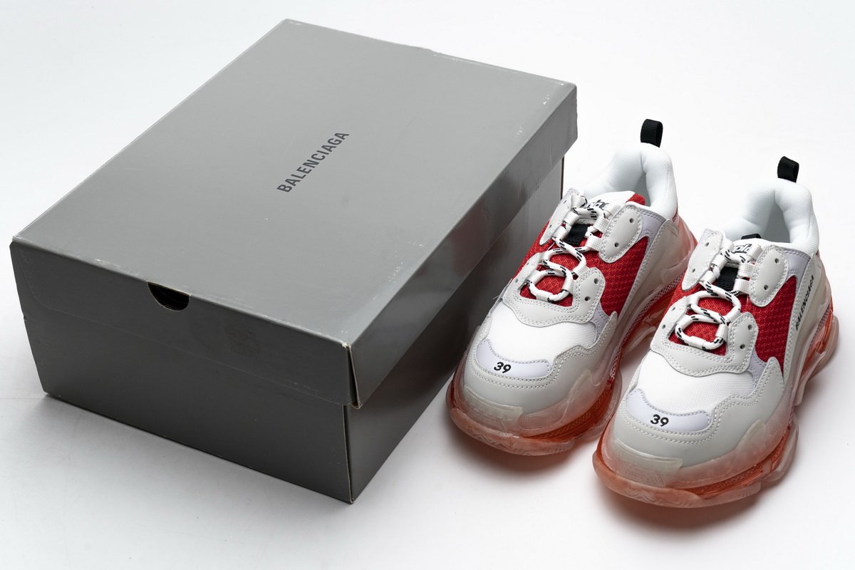 544351 w09e1 4552 Ba*len*cia*ga triple s white red
