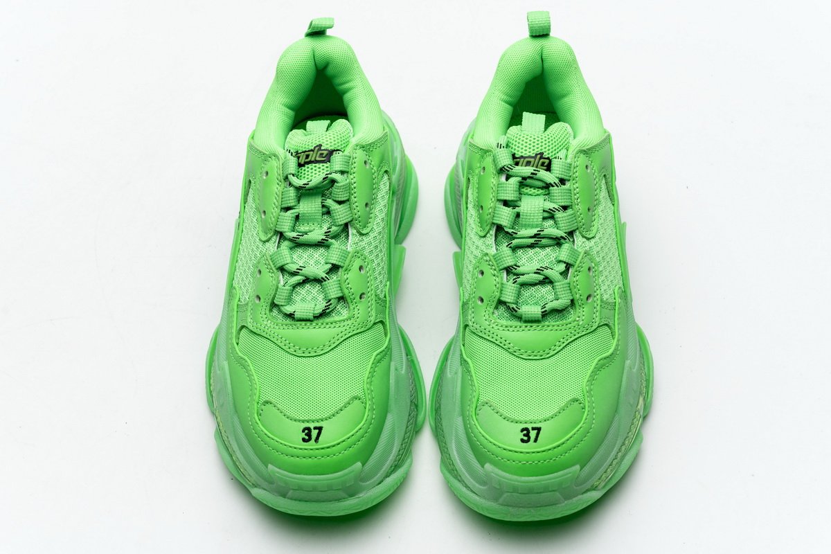 544351 w09ol 3801 Ba*len*cia*ga triple s fluo green