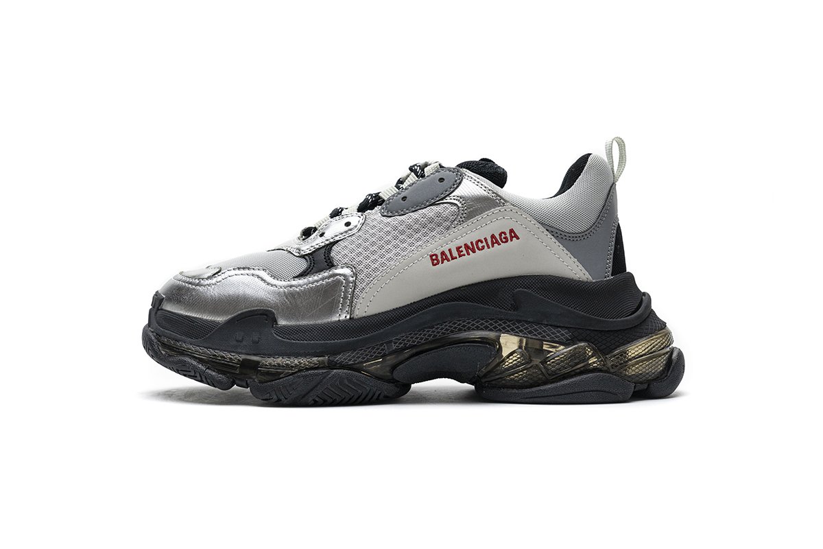 541624 w09e1 7320 Ba*len*cia*ga triple s black silver2