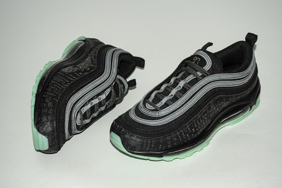 921826-017 Nike Air Max 97 Black Green Glow