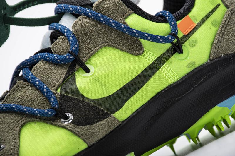 OFF WHITE X Nike Zoom Terra Kiger 5 White Electric Green CD8179-300