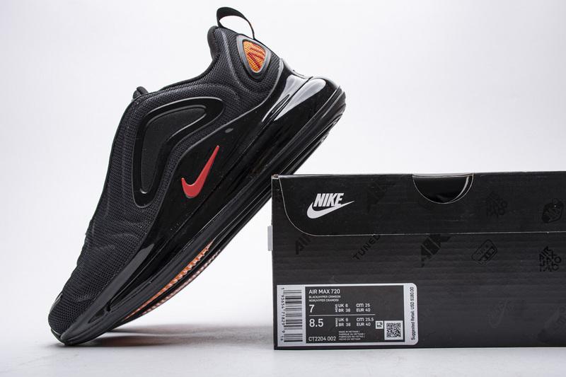 CT2204-002 Nike Air Max 720 Black Heper Crimson Red
