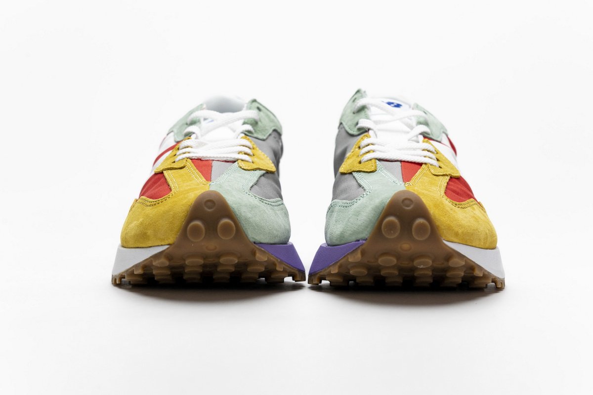 NB327LAB New Balance White Red Yellow