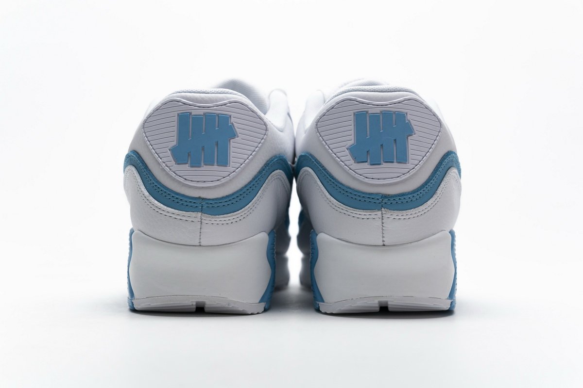 CJ7197-102 Undefeated x Nike Air Max 90 White Blue