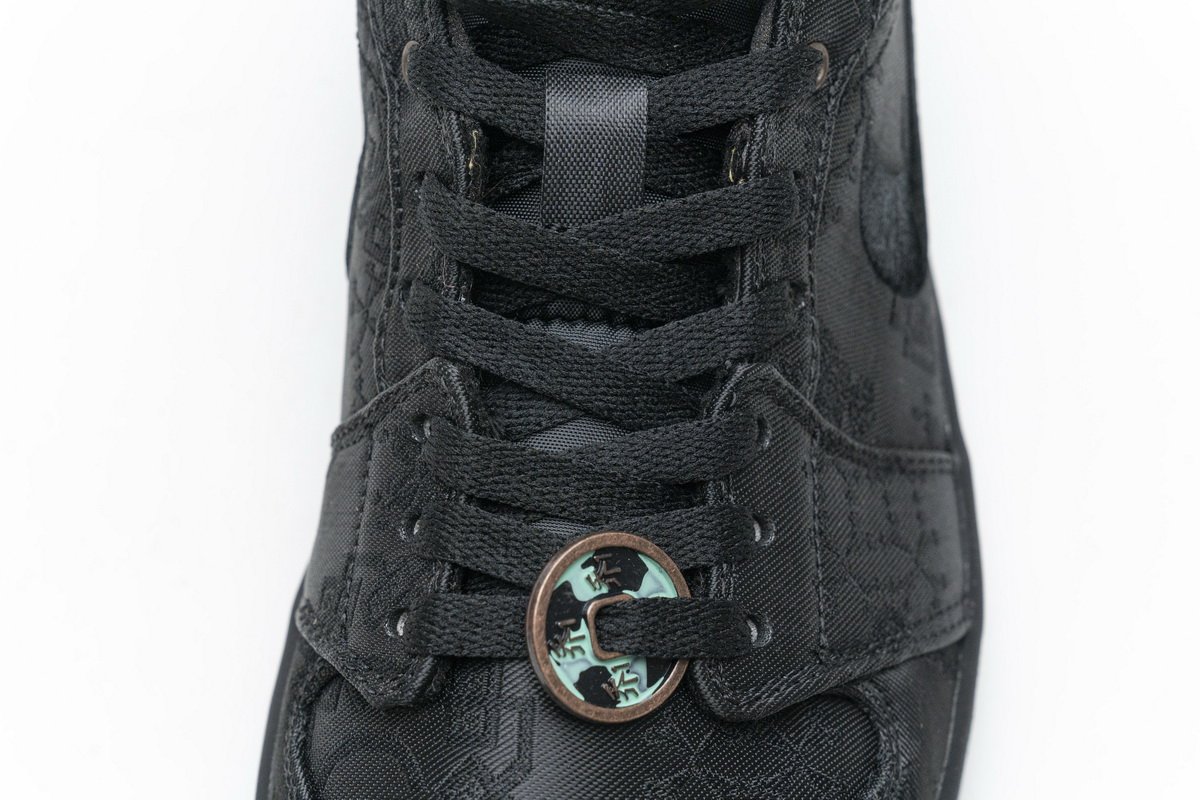 CU2804-300 Edison Chen x Air Jordan 1 Mid “Fearless Black”