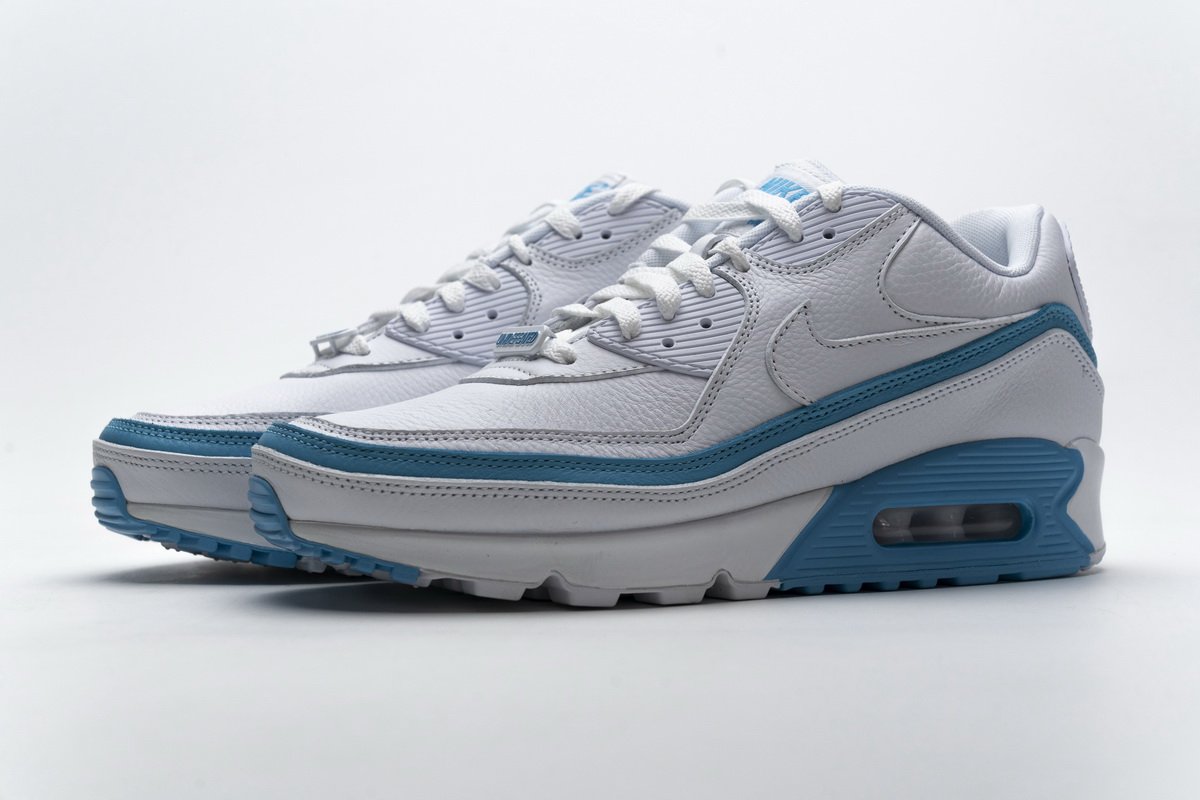 CJ7197-102 Undefeated x Nike Air Max 90 White Blue