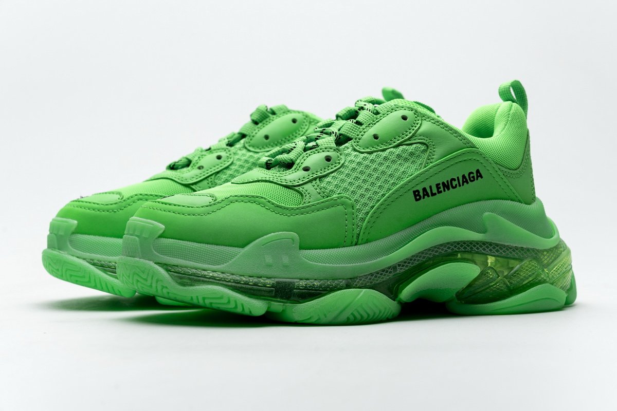 544351 w09ol 3801 Ba*len*cia*ga triple s fluo green