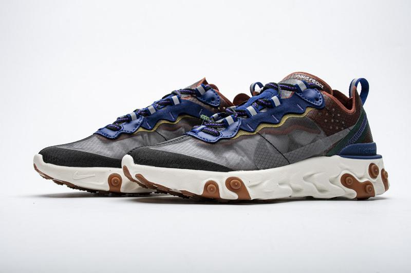 Nike React Element 87 MossBlackDeep Royal Blue AO1090-200