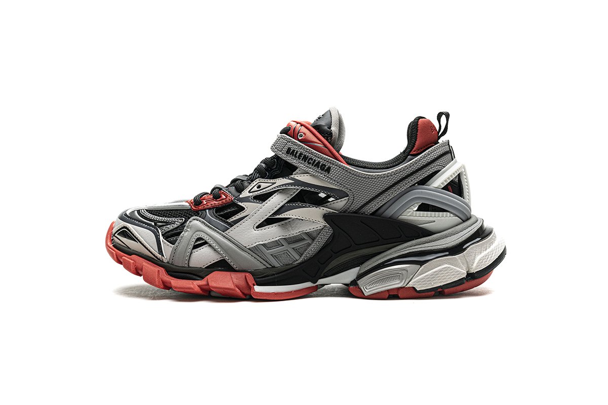 570391 W2GN3 1003 Blenciaga Track 2 Sneaker Grey Red