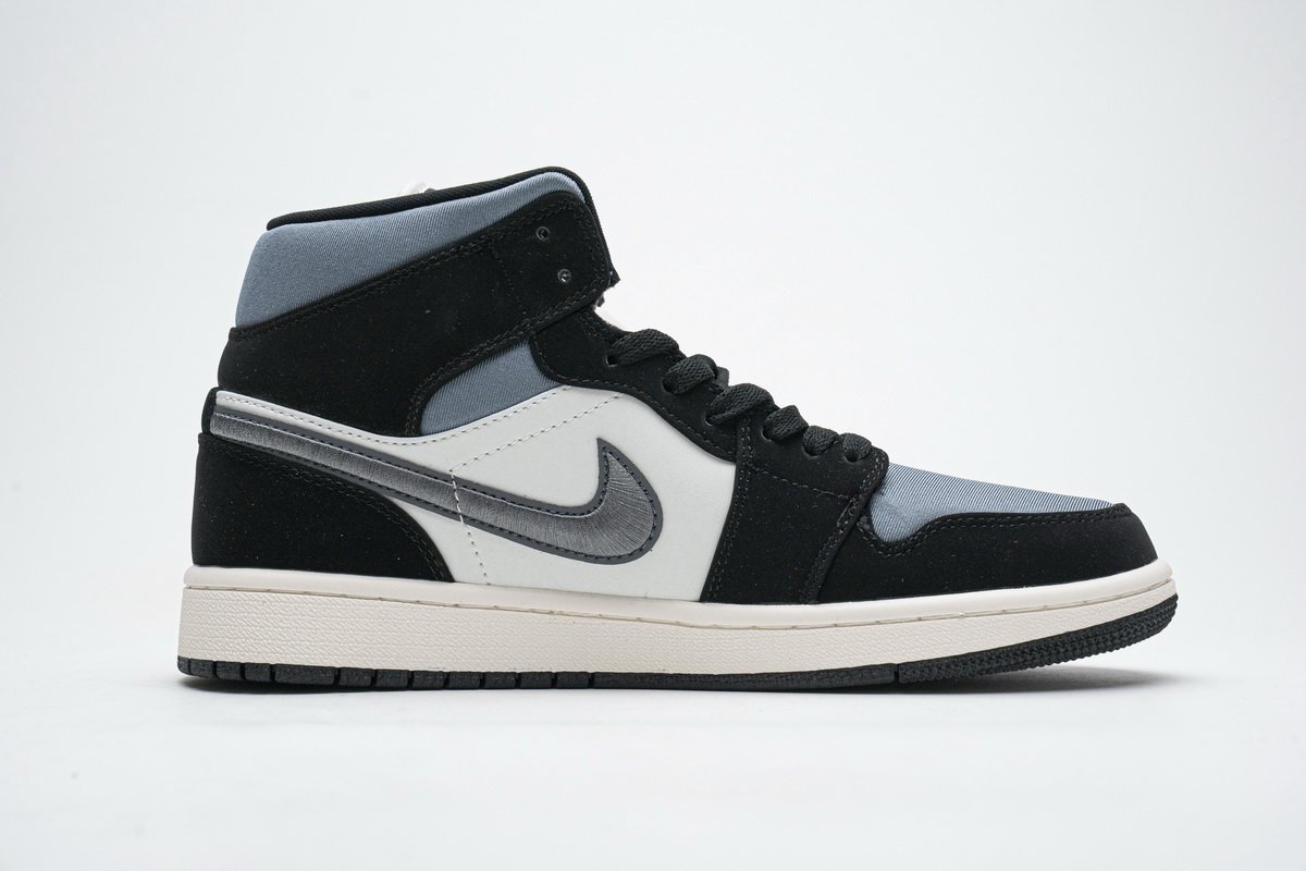 852542-011 Air Jordan 1 Mid SE “Satin Grey”