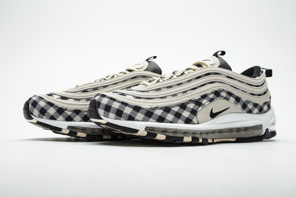 312834-201 Nike Air Max 97 Premium Plaid Light Cream