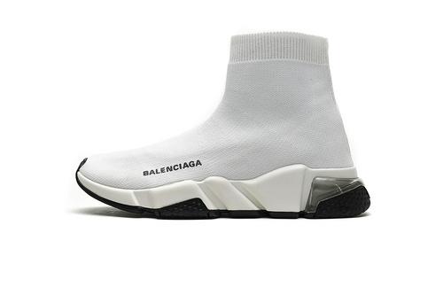 Ba*len*cia*ga speed clear sole sneaker white black