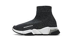 Ba*len*cia*ga speed clear sole sneaker black silver