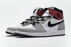 555088-126 Air Jordan 1 High Smoke Grey Red