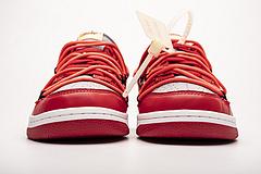 CT0856-600 OFF White X Nike Dunk Low University Red