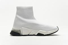 Ba*len*cia*ga speed clear sole sneaker white black
