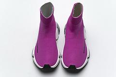 Ba*len*cia*ga speed clear sole sneaker fuchsia white