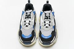 541624 w06e2 7080 Ba*len*cia*ga triple s black grey blue
