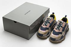 490672 w09o5 1027 Ba*len*cia*ga triple s grey yellow