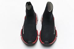 Ba*len*cia*ga speed clear sole sneaker black red