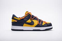 CT0856-700 OFF WHITEx Nike Dunk SB Low White Michigan