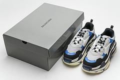 541624 w06e2 7080 Ba*len*cia*ga triple s black grey blue