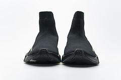 Ba*len*cia*ga speed clear sole sneaker black yellow fluo
