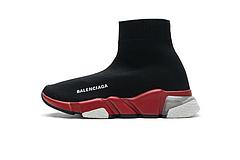 Ba*len*cia*ga speed clear sole sneaker black red
