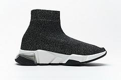 Ba*len*cia*ga speed clear sole sneaker black silver