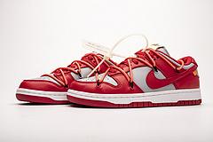 CT0856-600 OFF White X Nike Dunk Low University Red