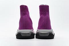 Ba*len*cia*ga speed clear sole sneaker fuchsia white