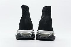 Ba*len*cia*ga speed clear sole sneaker black white