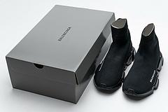 Ba*len*cia*ga speed clear sole sneaker black