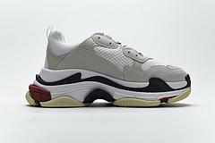 541624 w06e2 1790 Ba*len*cia*ga triple s white dark grey red