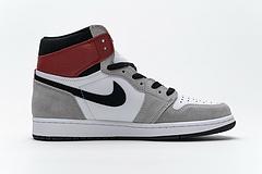 555088-126 Air Jordan 1 High Smoke Grey Red