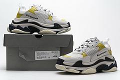 483513 w06e2 6890 Ba*len*cia*ga triple s white yellow