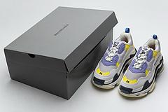 541624 w06e2 7282 Ba*len*cia*ga triple s black grey blue