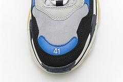 541624 w06e2 7080 Ba*len*cia*ga triple s black grey blue