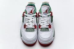 AQ3816-063 Air Jordan 4 Retro White Green Red